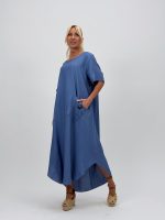 Rochie vaporoasă cu mânecă scurtă - imagine 21