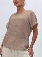 Bluză basic din bumbac - imagine 13