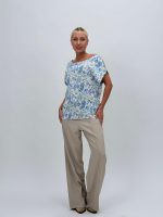 Bluză din satin imprimat - imagine 14