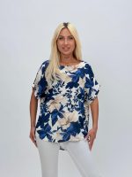 Bluză oversized cu imprimeu floral - imagine 5
