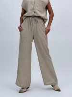 Pantalon din in cu lurex - imagine 2