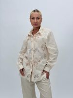 Cămașă din bumbac cu broderie - imagine 6