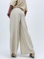 Pantalon din in cu curea - imagine 8