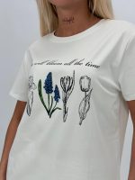 Tricou din bumbac cu imprimeu floral - imagine 3