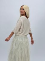 Bluză scurtă tip raglan cu lurex - imagine 4