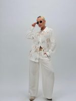 Cămașă din bumbac cu broderie - imagine 4