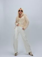 Jeans | Blug drept cu broderie