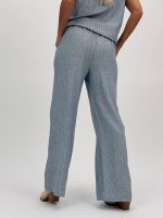 Pantalon din in cu lurex - imagine 9