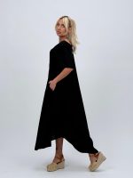 Rochie vaporoasă cu mânecă scurtă - imagine 33