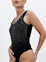 Body negru cu ștrasuri - imagine 5