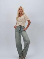 Bluză tricotată din bumbac - imagine 6