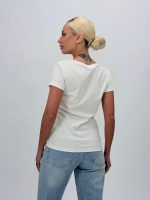 Tricou din bumbac cu decolteu la baza gâtului - imagine 2