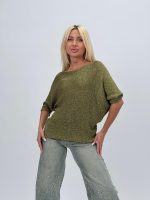 Bluză din tricot cu lurex și nasturi la spate - imagine 12