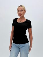 Tricou din bumbac cu decolteu la baza gâtului - imagine 5