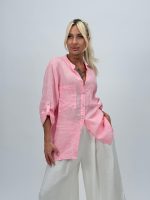 Cămașă din in cu buzunare - imagine 6