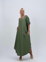 Rochie vaporoasă cu mânecă scurtă - imagine 28