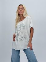 Bluză din bumbac cu imprimeu floral - imagine 2