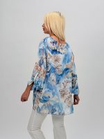 Bluză din voal cu imprimeu floral - imagine 8