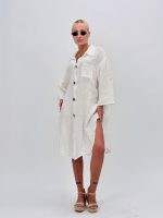 Cămașă tip rochie din in