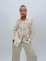 Cămașă din bumbac cu broderie - imagine 5