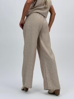 Pantalon din in cu lurex - imagine 4