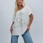 Bluză din bumbac cu imprimeu floral