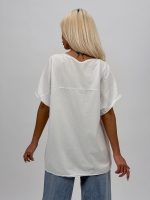 Bluză din bumbac cu imprimeu floral - imagine 4