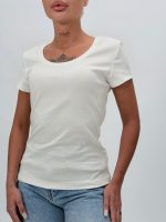 Tricou din bumbac cu decolteu la baza gâtului - imagine 3