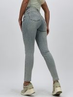 Jeans | Blug nisipiu slim fit cu push-up și ștrasuri - imagine 3