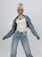 Jachetă bolero din denim