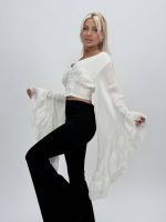 Cămașă cu mâneci supradimensionate - imagine 5