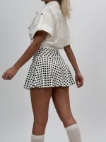 Fustă scurtă cu buline - imagine 5