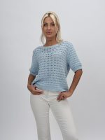 Bluză din tricot cu mânecă scurtă - imagine 5