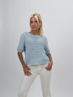 Bluză din tricot cu mânecă scurtă - imagine 6