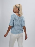 Bluză din tricot cu mânecă scurtă - imagine 8