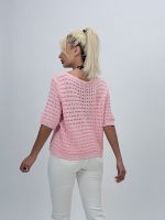 Bluză din tricot cu mânecă scurtă - imagine 12