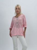 Bluză oversized din tricot cu decolteu în V - imagine 14