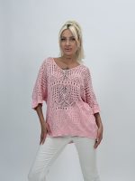 Bluză oversized din tricot cu decolteu în V - imagine 15