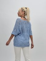 Bluză oversized din tricot cu decolteu în V - imagine 13