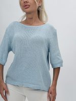 Bluză din tricot cu mânecă scurtă - imagine 11