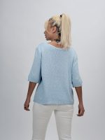 Bluză din tricot cu mânecă scurtă - imagine 12