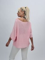 Bluză din tricot subțire cu model din paiete - imagine 4