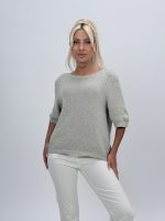 Bluză din tricot cu mânecă scurtă - imagine 5