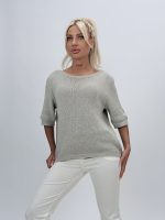 Bluză din tricot cu mânecă scurtă - imagine 6