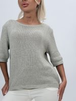 Bluză din tricot cu mânecă scurtă - imagine 7