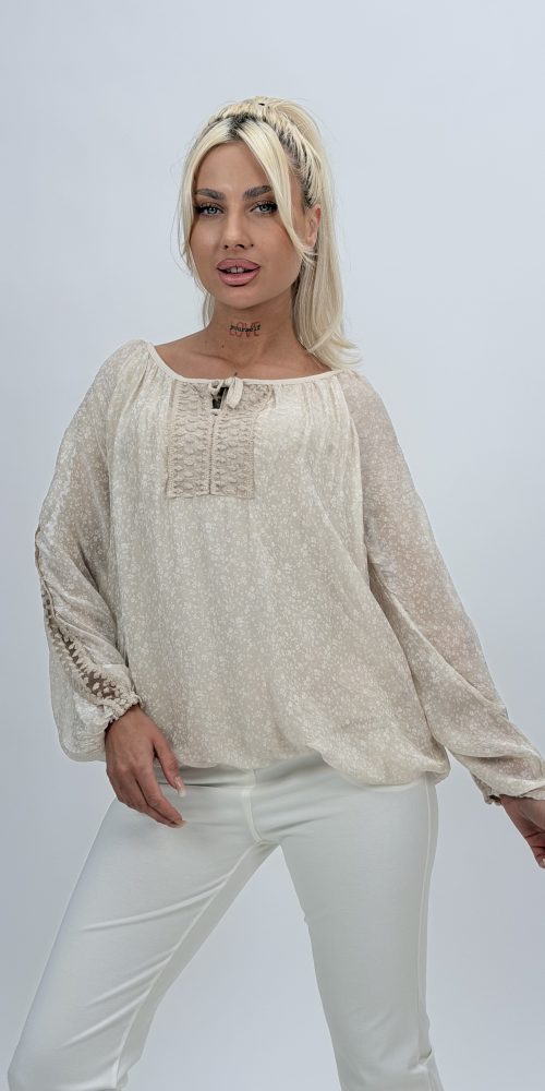 Bluză din mătase italiană