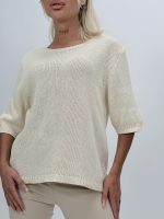 Bluză din tricot cu mânecă scurtă - imagine 3