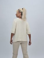 Bluză din tricot cu mânecă scurtă - imagine 4