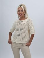 Bluză din tricot cu mânecă scurtă