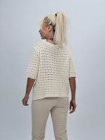 Bluză din tricot cu mânecă scurtă - imagine 4